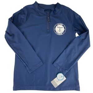 Carters Kids Blue Long Sleeve Swim Shirt Rashguard Size 7 NWT